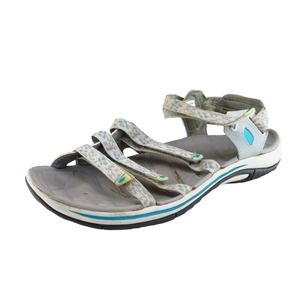 L.L. Bean Sz 8 M Brown Sandals Fabric Women Sandals 71341 Sport‎